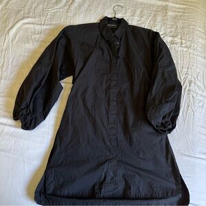 Black Long Sleeve Mini Dress